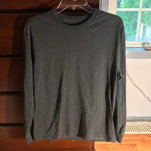 Gray long-sleeve shirt